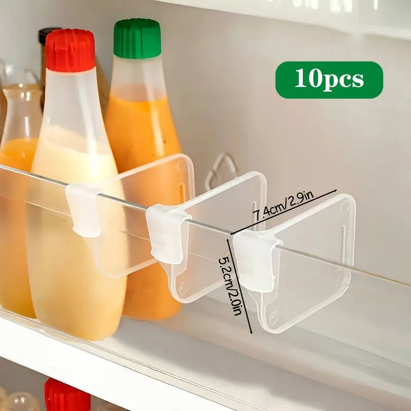 Adjustable Refrigerator Side Door Separator Clear Side Door Organizer Dividers for Refrigerator Portable Creative Bottle Can Divider