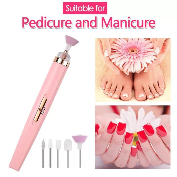 5 In 1 Professional Manicure Nail | Salon Nail Finishing Touch | Nail Grinding, Burnishing Machine | Full Manicure And Pedicure Tool –