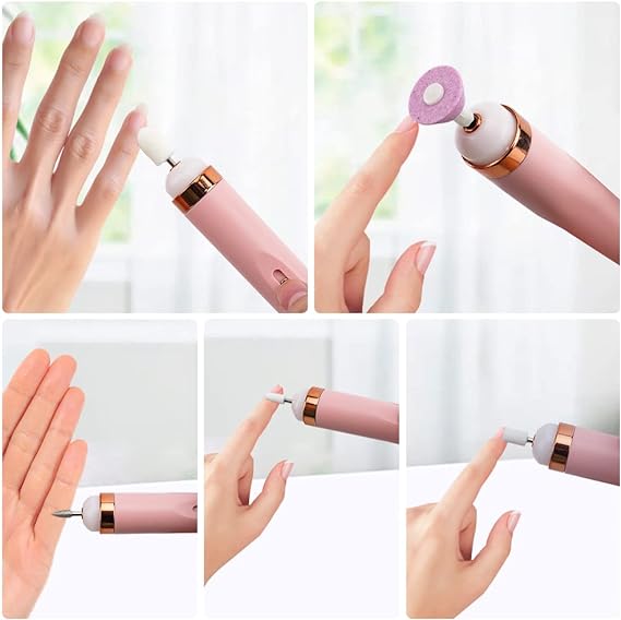 5 In 1 Professional Manicure Nail | Salon Nail Finishing Touch | Nail Grinding, Burnishing Machine | Full Manicure And Pedicure Tool –
