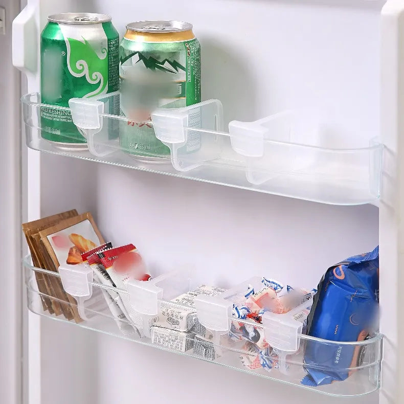 Adjustable Refrigerator Side Door Separator Clear Side Door Organizer Dividers for Refrigerator Portable Creative Bottle Can Divider