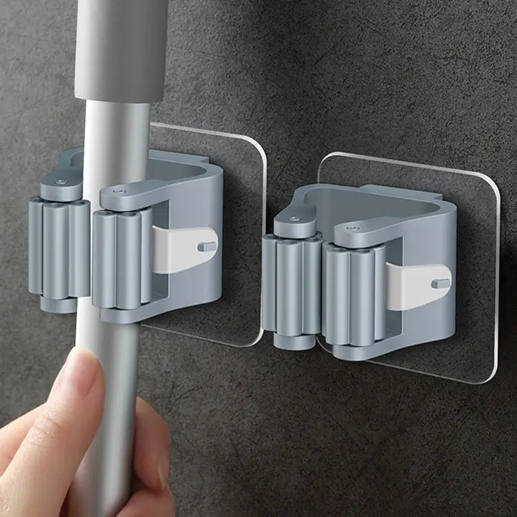 Modern Mop and Broom Holder Set – Wall-Mounted Utility Hooks (Buy 3 Piece Or 4 Piece On Discounted Price)
