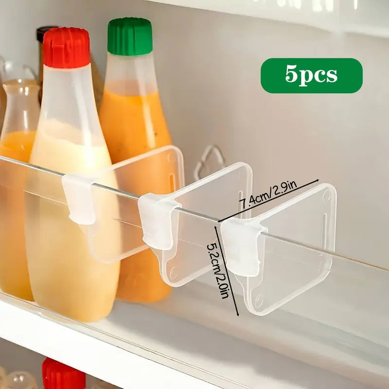 Adjustable Refrigerator Side Door Separator Clear Side Door Organizer Dividers for Refrigerator Portable Creative Bottle Can Divider