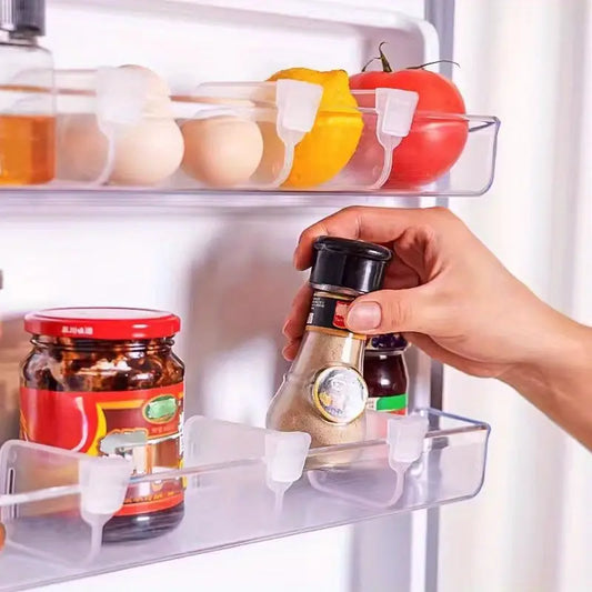 Adjustable Refrigerator Side Door Separator Clear Side Door Organizer Dividers for Refrigerator Portable Creative Bottle Can Divider