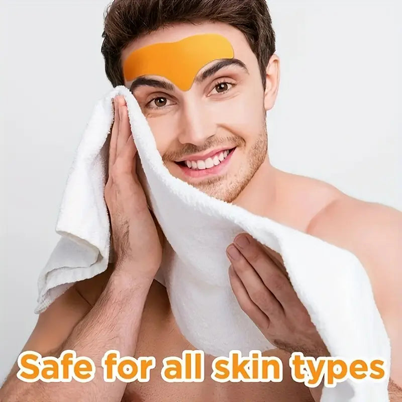 Pack of 10 Patches Eelhoe Forehead Wrinkle Smooth, Collagen Forehead and upper Eye, Moisturizing Light Beige Care, Suitable & safe for all type of skin