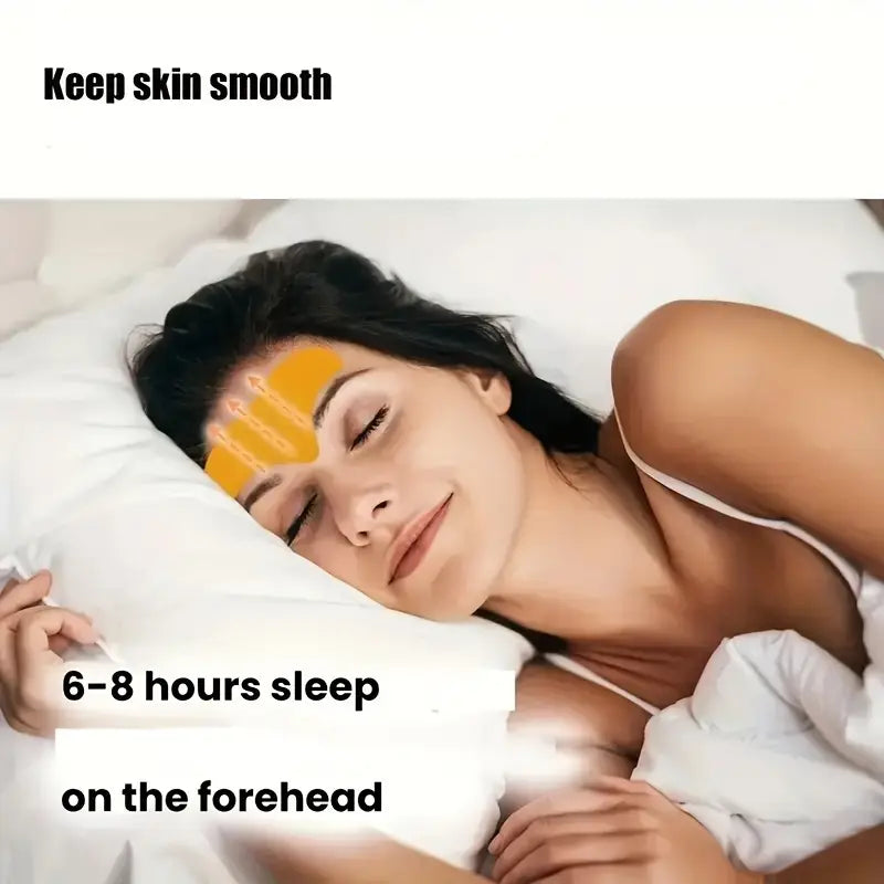 Pack of 10 Patches Eelhoe Forehead Wrinkle Smooth, Collagen Forehead and upper Eye, Moisturizing Light Beige Care, Suitable & safe for all type of skin