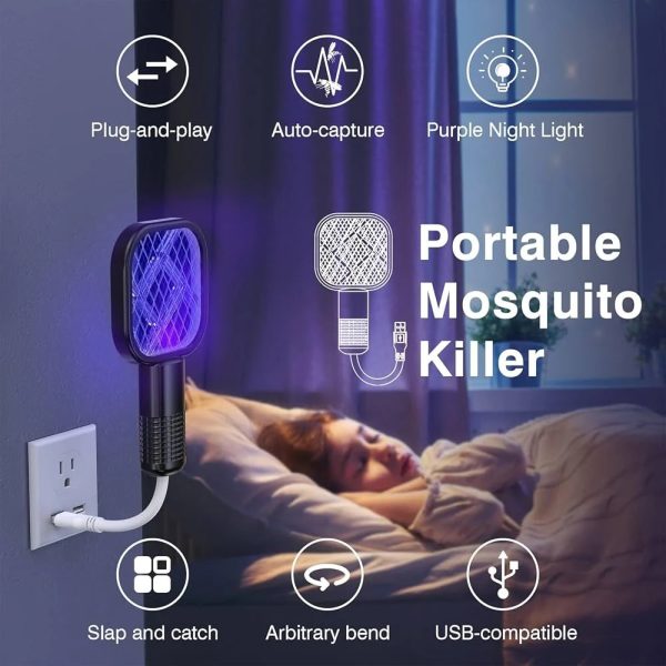 Mini USB Electric Mosquito Racket Mosquito Lamp & Mosquito Repellent (Buy 2 Piece Or 3 Piece On Discounted Price)